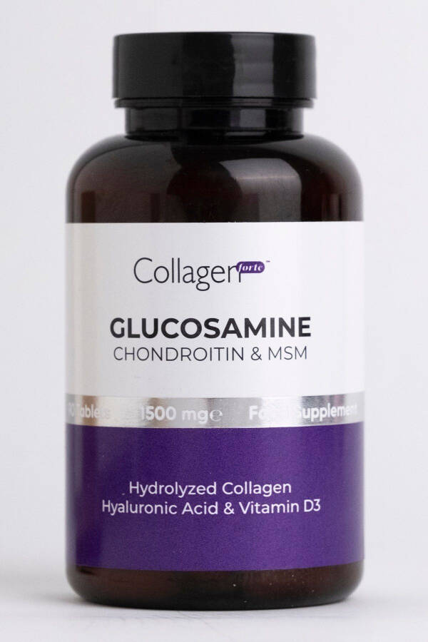 Glucosamine, Chondroitin & MSM, Hydrolyzed Collagen, Vitamin D3, 1500 mg x 90 Tablets - 1