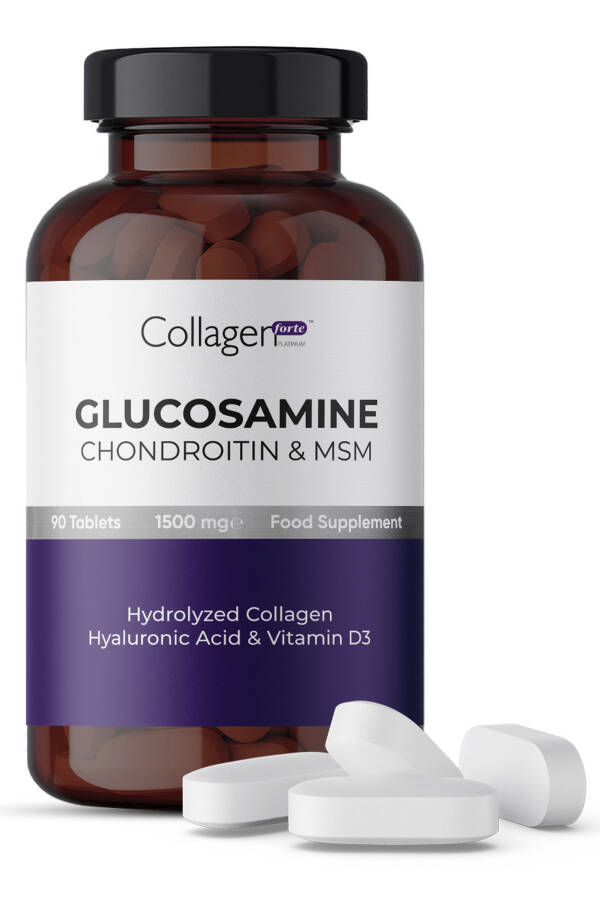 Glucosamine, Chondroitin & MSM, Hydrolyzed Collagen, Vitamin D3, 1500 mg x 90 Tablets - 11