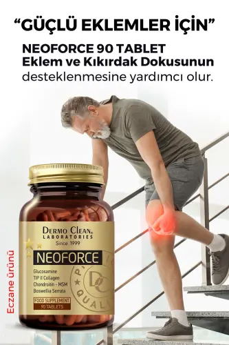 Glucosamine, Chondroitin Msm Type 2 Collagen, Hyaluronic Acid 90 Tablet - NEOFORCE (1)