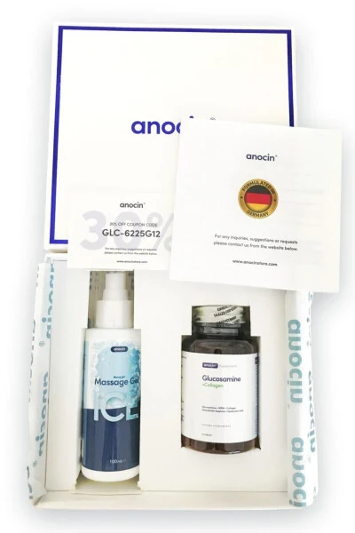 Glucosamine Collagen Complex 30 Tablets + Ice Glucosamine Gel 75 ml - ANOCIN (1)