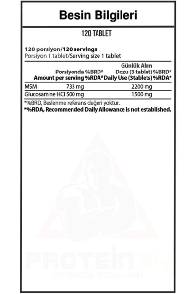 Glucosamine MSM 120 Tablets - 5