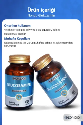 Glukozamin 60 Tablet (glyukozamin, MSM, xondroitin) - 3