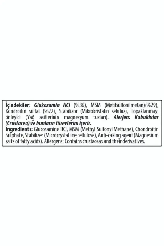 Glucosamine Chondroitin Msm, 200 Gr - HARDLINE