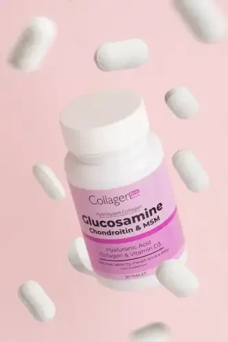 Glucosamine, Chondroitin & Msm, Hidrolize Kolajen, Vitamin D3, 1500 mg x 30 Tablet - 3