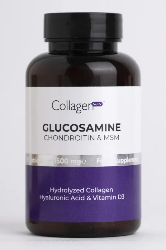 Glukozamin, Glucosamine Chondroitin & Msm 90 Tablet 1500mg Kolajen & Vitamin D3 - COLLAGEN FORTE PLATINUM