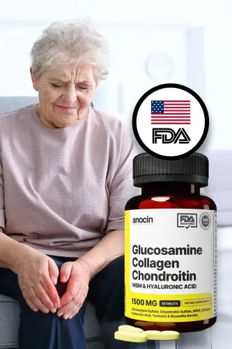 Glukozamin Kondroitin MSM Kolajen Kurkumin Tablet 1500 Mg - 3