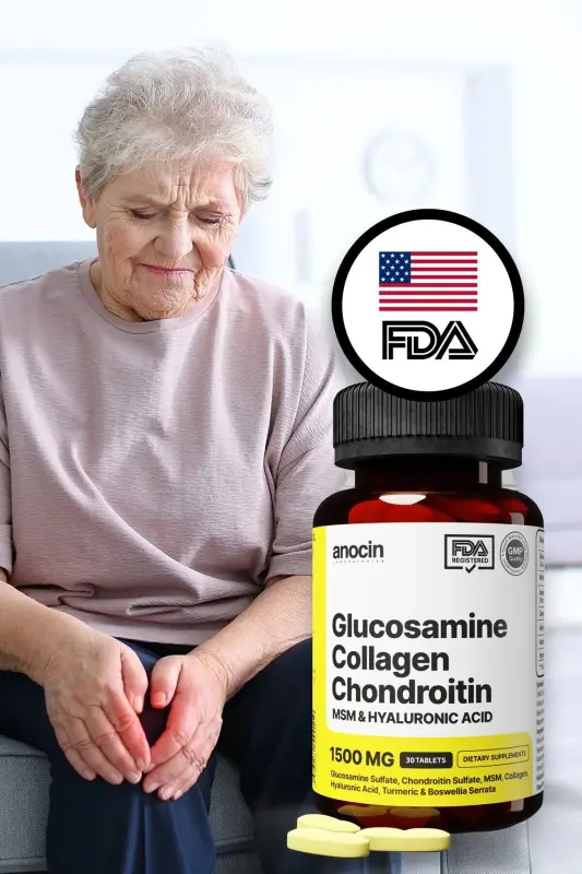 Glukozamin Kondroitin MSM Kolajen Kurkumin Tablet 1500 Mg - 3