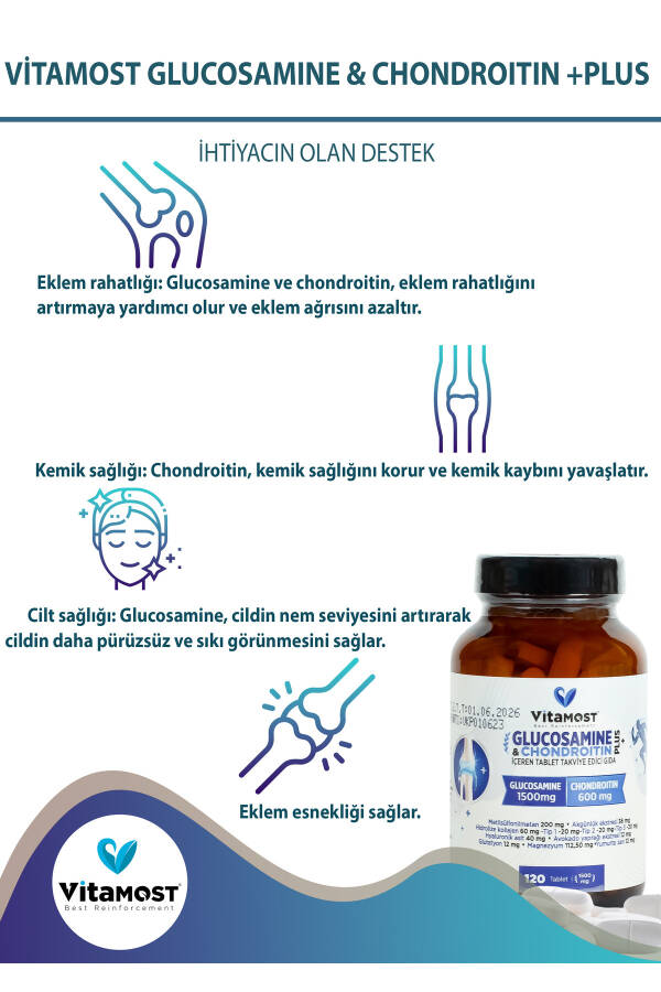 GLÜKOZAMIN & KONDROITİN PLUS 120 TABLET 1500 MG - 3