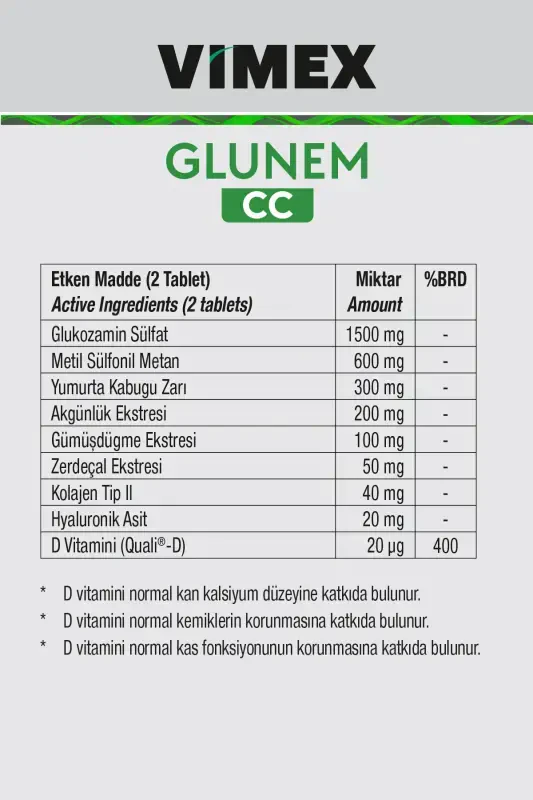Glunem-cc 60 Glucosamine Multivitamin Tablet - 2