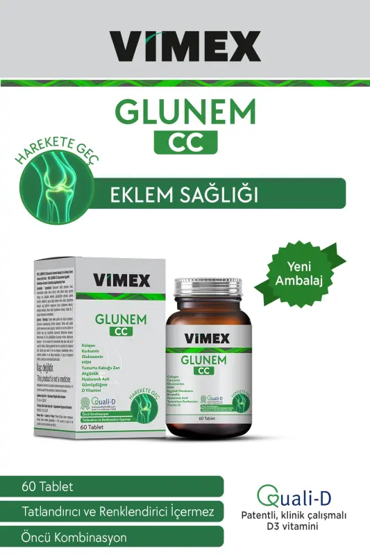 Glunem-cc 60 Glyukozamin/Glyukozamin Multivitamin Tabletka - VIMEX
