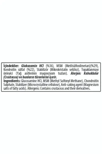 Glyukozaamin Xondroitin MSM, 200 Gr - HARDLINE (1)