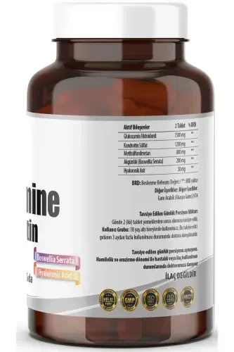 Glyukozaamin Xondroitin MSM Giyaluron Kislotasi Bosvellia Serrata 120 Tablet - NCS (1)