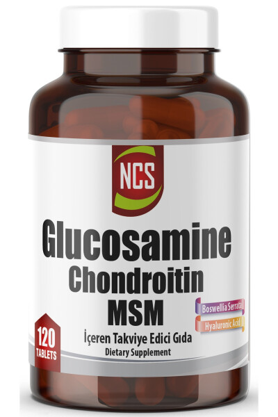 Glyukozaamin Xondroitin MSM Giyaluron Kislotasi Bosvellia Serrata 120 Tablet - 1