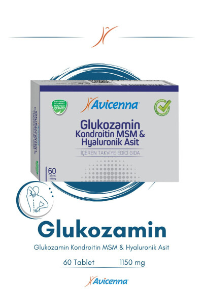 Glyukozamin Xondroitin MSM Gialuron kislotasi 60 Tablet - AVICENNA