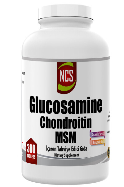 Glyukozamin Xondroitin MSM Gialuron kislotasi Bosvelliya Serrata 300 tablet - 1