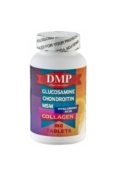 Glyukozamin Xondroitin MSM Giyaluron kislotasi Kollagen 180 Tablet - DMP