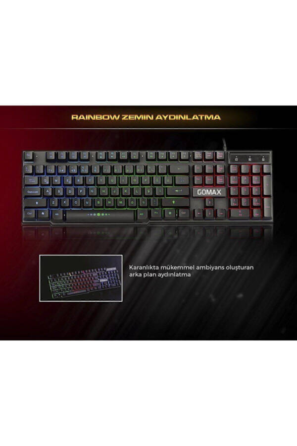 Gmx K2 RGB LED Backlit Gaming Keyboard - 8