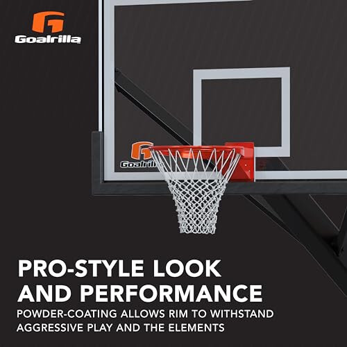 Goalrilla 180 Breakaway Basketball Goal Rim Flexes 180 Degrees, Orange (B2609W) - 3