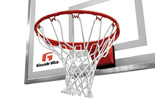 Goalrilla Heavy-Weight Pro-Style Breakaway Basketball Flex Rim with All-Weather Nylon Net and Powder-Coated Rim and Stainless Steel - 1