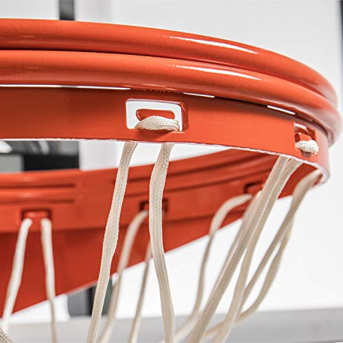 Goalsetter Double Ring Static Basketball Rim Includes Mounting Hardware and Nylon Net, Orange - 7