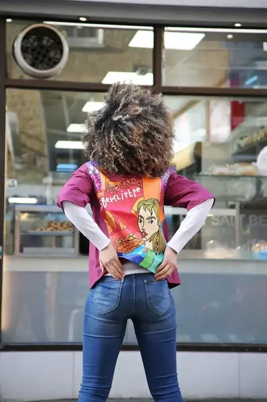 Göbeklitepe naqshli ayollar charm ko'ylagi - 2