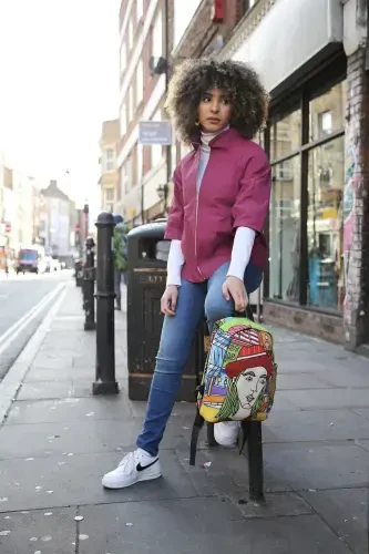 Göbeklitepe naqshli ayollar charm ko'ylagi - 5