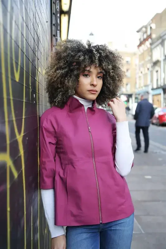 Göbeklitepe Printed Women's Leather Jacket - 3