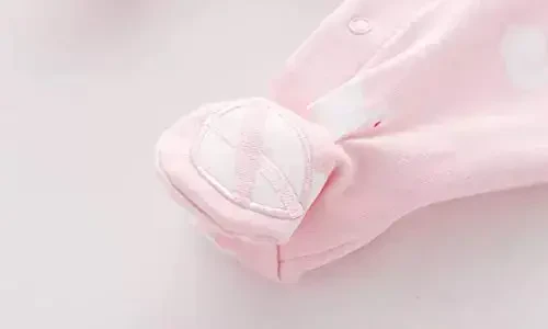 Go'dak bir bo'lak chaqaloqlar uchun yumshoq paxtadan tayyorlangan oyoqli pidjama 0-12 oylik - 5