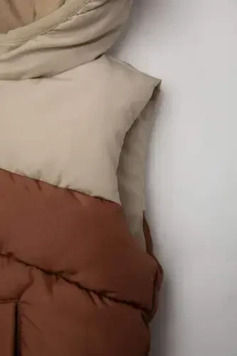 Go'daklar uchun suv o'tkazmaydigan, flisli astarli, kaputli puflagan yelek (A2848a524au) - 8