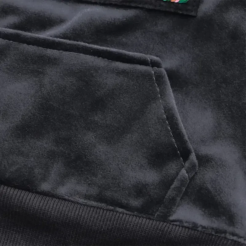 Godderr 2Pcs Kids Toddler Fleece Sweat Suits Set 9M-8Y Baby Tracksuit Ears Hooded Sweatsuits Sweatpants Outfits with Pockets Sweater Jogger Pants for Boys Girls - 4