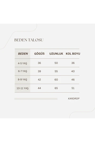 Gofre matosi oq rangli bolalar ko'ylagi - 7