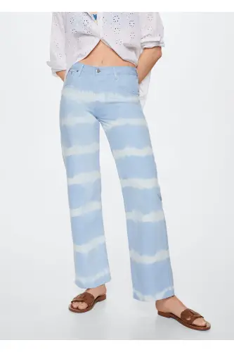 Gök mavisi Kadın Yetişkin Pantolon 37071283 - Gök mavisi - 9