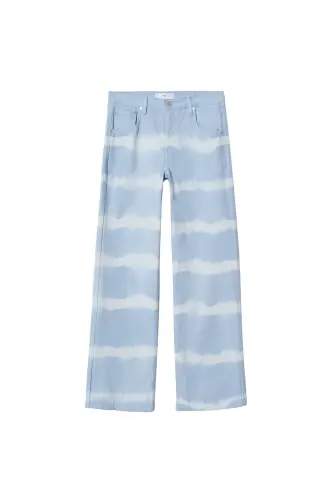 Gök mavisi Kadın Yetişkin Pantolon 37071283 - Gök mavisi - MANGO WOMAN (1)