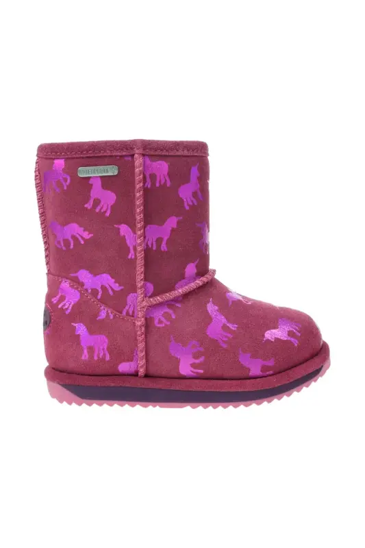 Rainbow Unicorn Brumby Unisex Çocuk Pembe Bot UNISEX ÇOCUK BOT K12373 - EMU AUSTRALIA