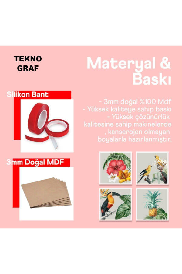 Gökkuşağı Ve Güneş Bebek & Çocuk Odası Dekoratif Mdf Duvar Tablo Seti 3 Parça - 2