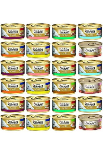 Gold Aralashgan Parcha Go'shtli Mushuk Oziq-ovqati 85 Gr x 24 Dona - GOURMET
