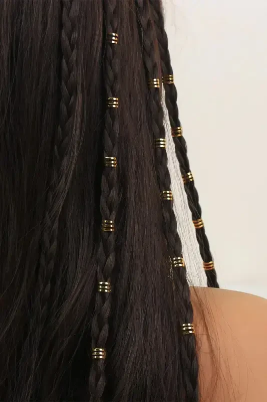 Gold Bohema Hair Clip Set 6 Pieces-Model6 - 1