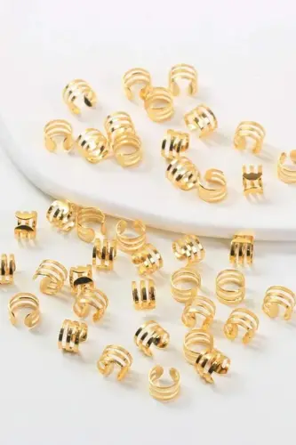 Gold Bohema Hair Clip Set 6 Pieces-Model6 - 3