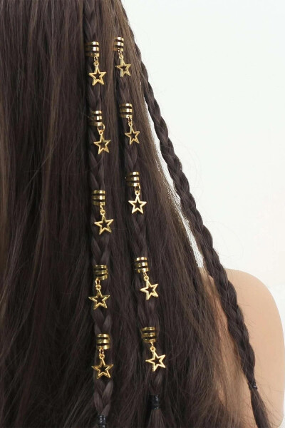 Gold Boho Star Hair Clip Set of 5 - 1