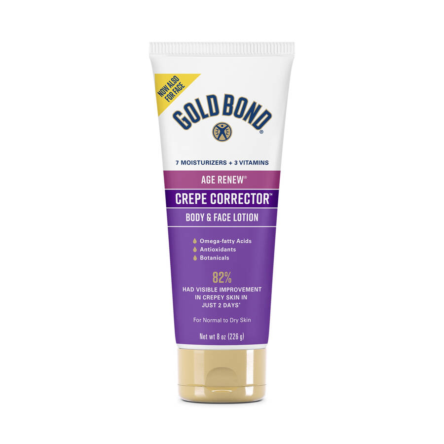 Gold Bond Age Renew Crepe Corrector Body & Face Lotion, Replenishing & Smoothing Formula, for Dry Skin, 8 oz. - 2