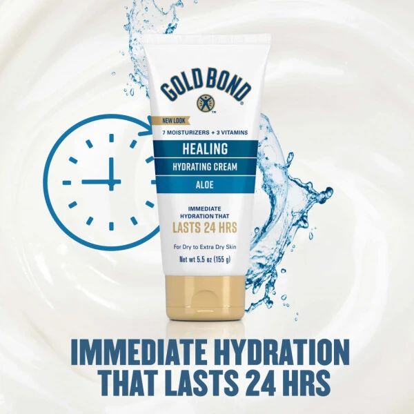 Gold Bond Healing Skin Therapy Tananing shifobaxsh losoni aloye 5,5 untsiya, yogʻliqlari past va gipoallergen - 8