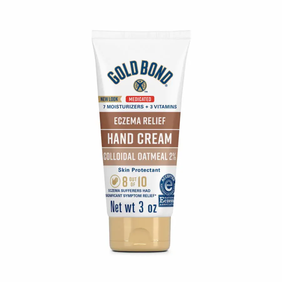 Gold Bond Medicated Eczema Relief Hand and Body Lotion & Cream for Extremely Dry Skin with 2% Colloidal Oatmeal, 3 oz, As Seen on TikTok - 1