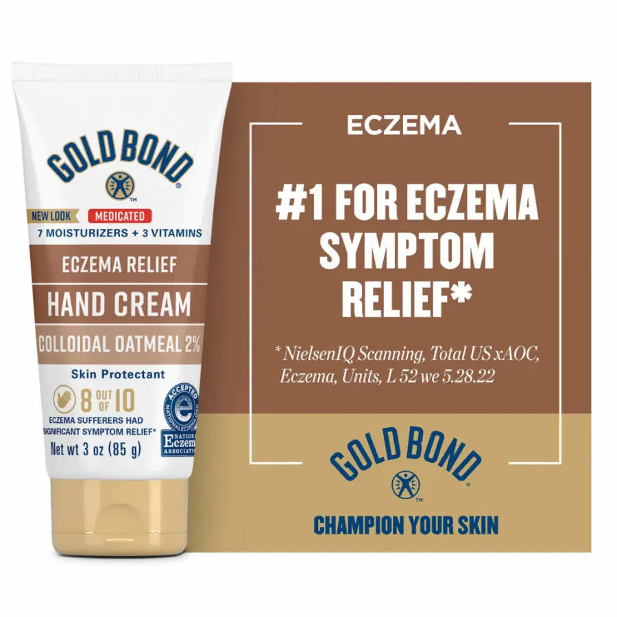 Gold Bond Medicated Eczema Relief Hand and Body Lotion & Cream for Extremely Dry Skin with 2% Colloidal Oatmeal, 3 oz, As Seen on TikTok - 2