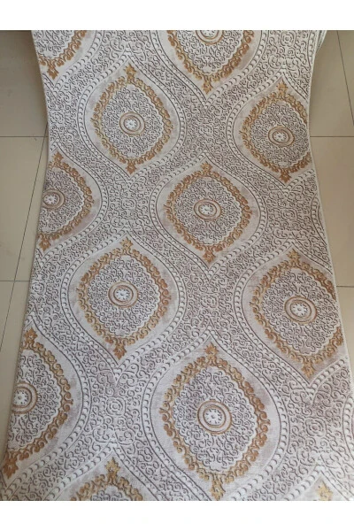 Gold Classic Washable Non-Slip Bottom All Seasons Living Room, Bathroom, Balcony, Youth Room Cut Runner - ASLAN HOME