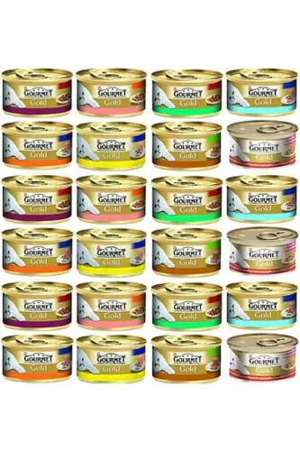 Gold Karışık Parça Etli Kedi Maması 85 gr X 24 Adet - GOURMET