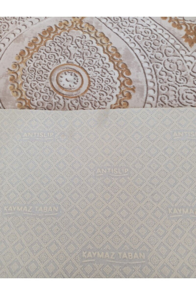 Gold Kaymaz Yolluk - Yıkanabilir Dört Mevsim Halı | Salon, Banyo, Balkon, Genç Odası - GOLD - 2
