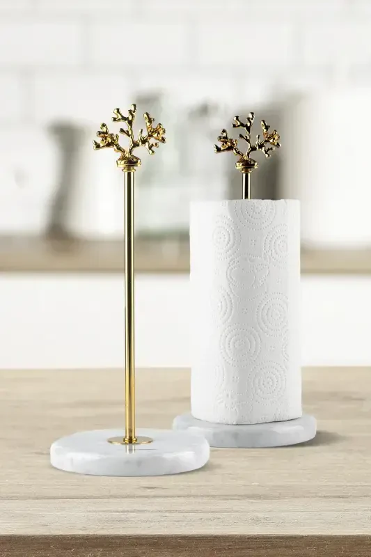 Gold Paper Towel Holder - 1