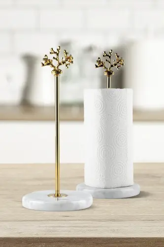 Gold Paper Towel Holder - LA CASA ART (1)