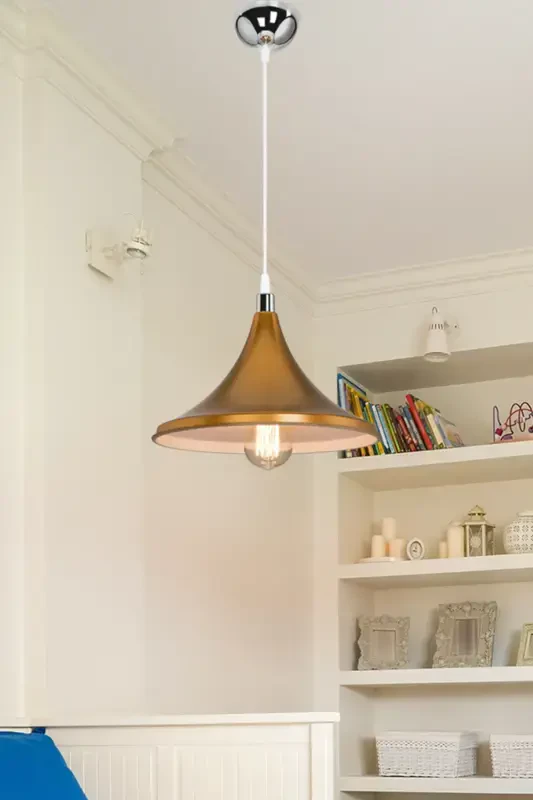 Gold Pendant Chandelier Bedroom Living Room Kitchen Hallway Lamp-Gold - 1