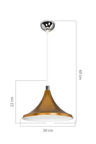 Gold Pendant Chandelier Bedroom Living Room Kitchen Hallway Lamp-Gold - 3